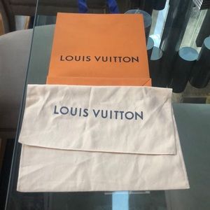 Louie Vuitton bag & Louie Vuitton dust /purse bag